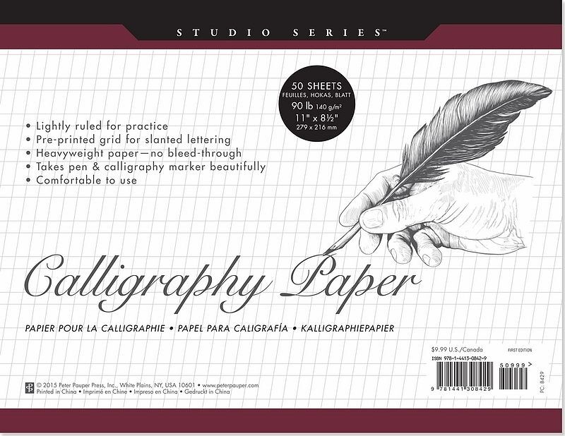 Papier do kaligrafii 160 gsm 50 kartek