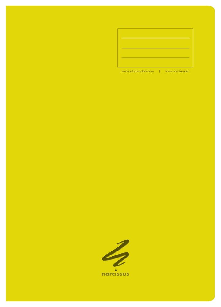 Zeszyt PP Narcissus A4 60k kratka 80gsm pakiet 4 sztuki
