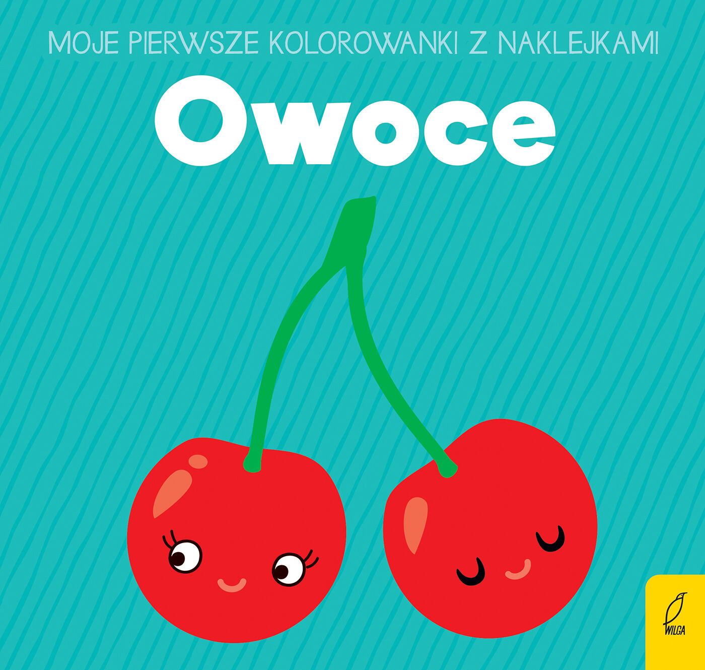 Moje pierwsze kolorowanki z naklejkami. Owoce