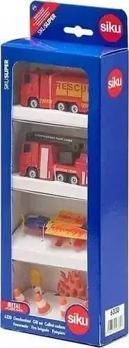 Gift set - specjalistyczne pojazdy gaśnicze siku super s6330