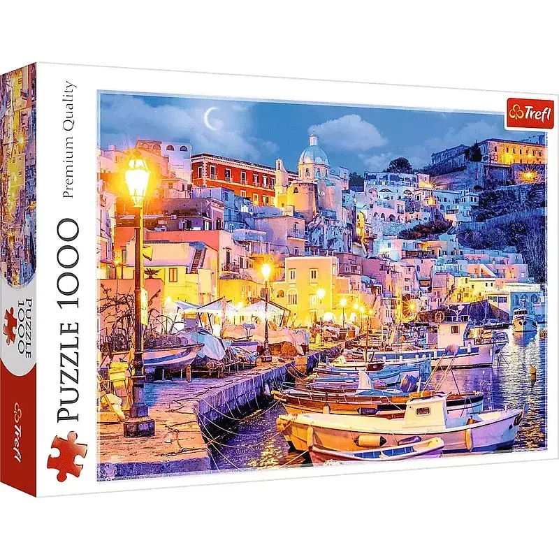 Puzzle 1000 Wyspa Procida nocą Włochy