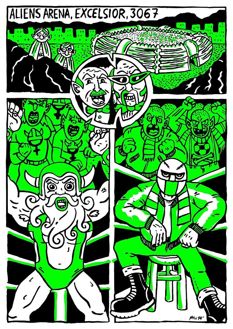 Vreckless Vrestlers - 2 - Original Hippie Killer vs Barbarica / Spike Lee vs Sergeant Reptilion