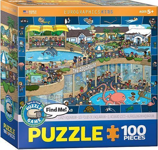 Puzzle 100 eg-crazy aquarium 6100-0543