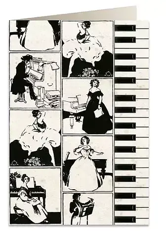 Karnet b6 koperta 5731 pianino