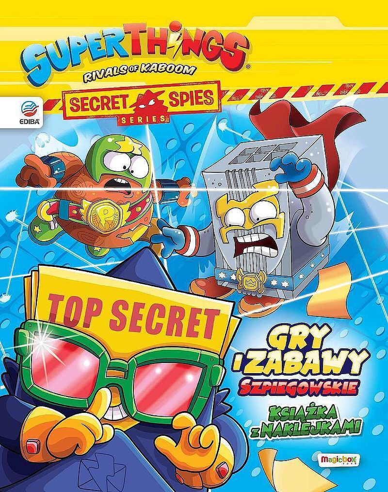 Superzings. Książka z naklejkami. Seria secret spies