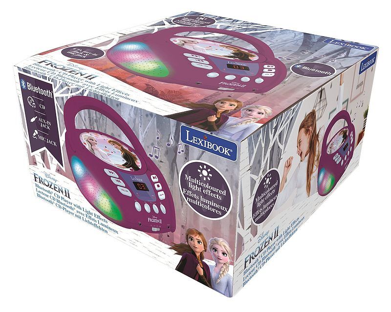 Odtwarzacz cd bluetooth frozen z efektami świetlnymi rcd109fz