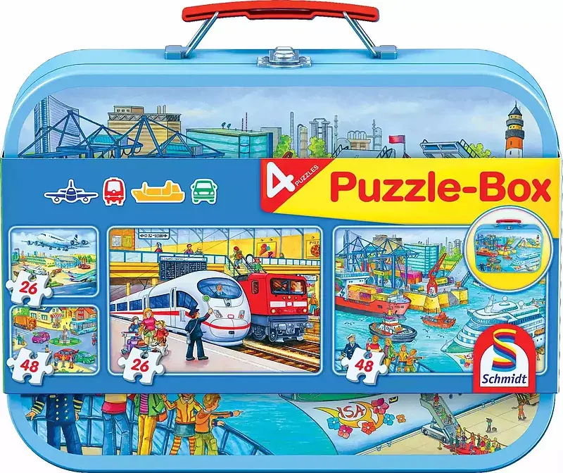 Puzzle 2 x 26 + 2 x 48 w walizce transport 105575
