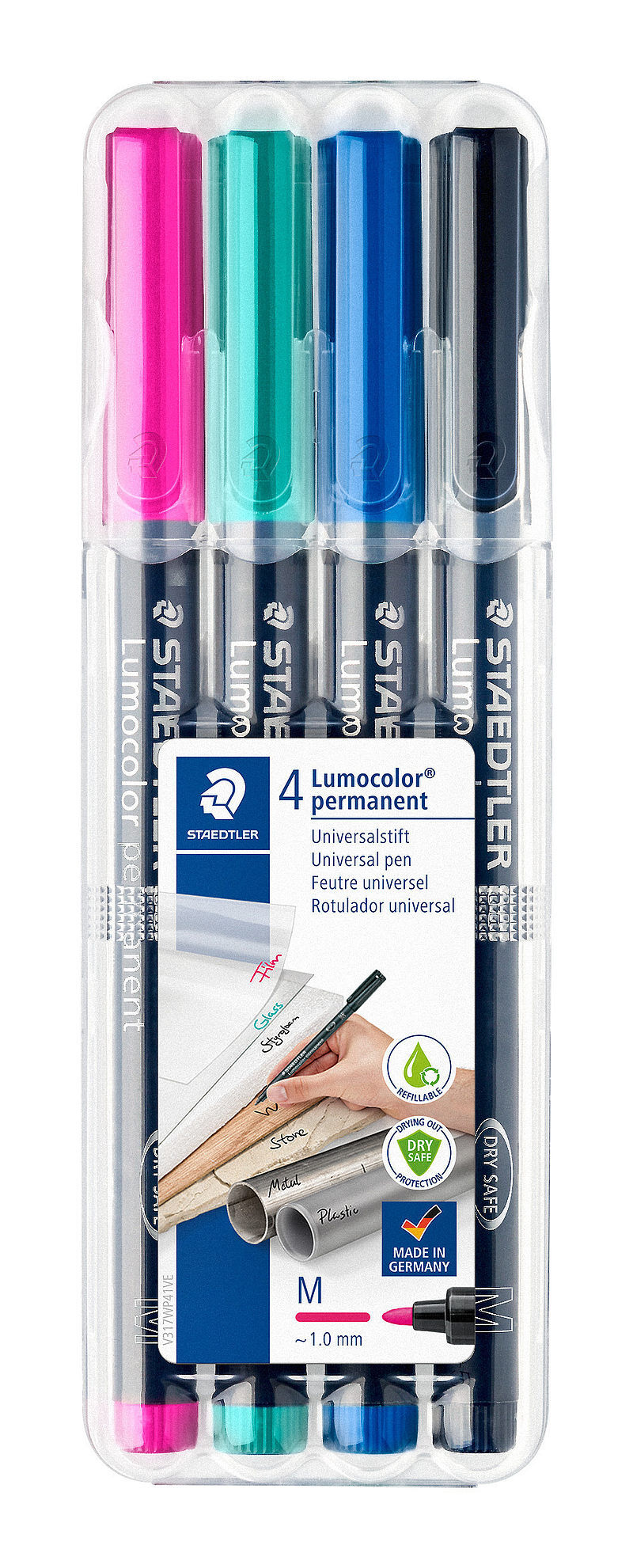 Foliopis lumocolor m wodoodporny 4 kolory staedtler