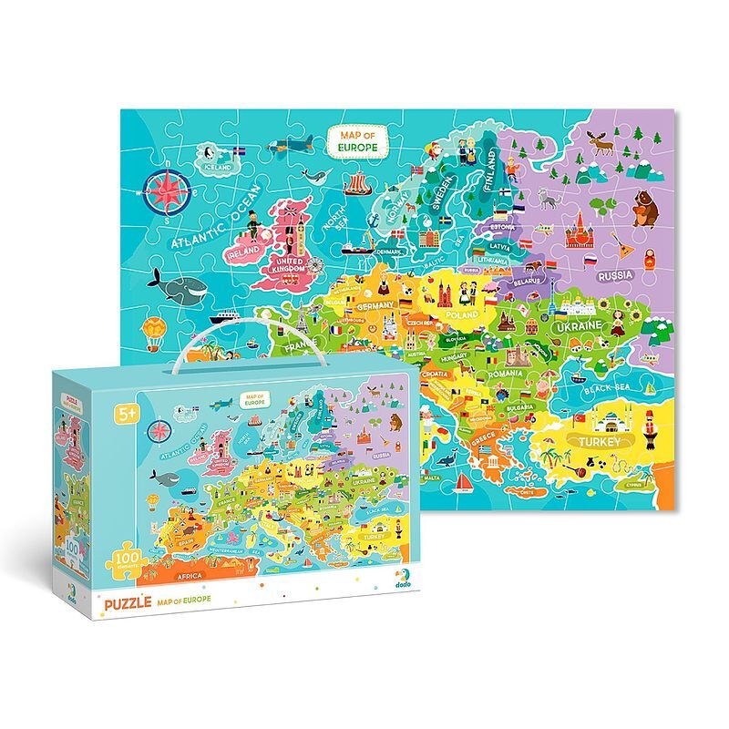 Puzzle 100 mapa europy dop300124