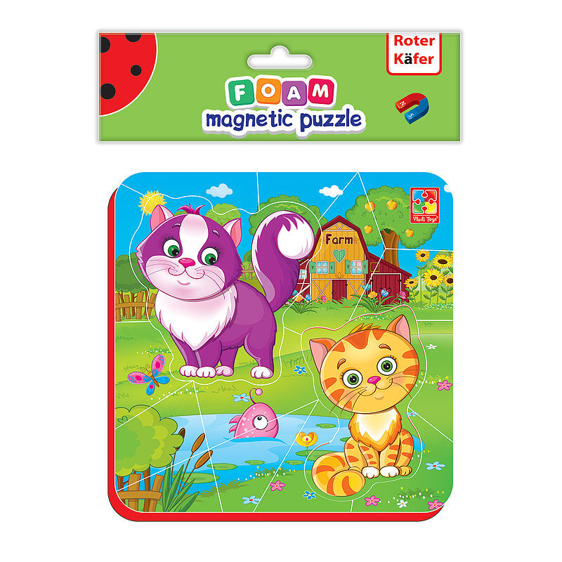Puzzle piankowe magnetyczne kotki rk5010-05