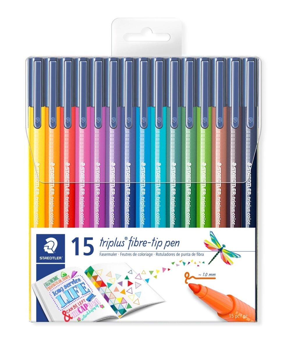 Flamaster Triplus Staedtler 1mm 15 kolorów