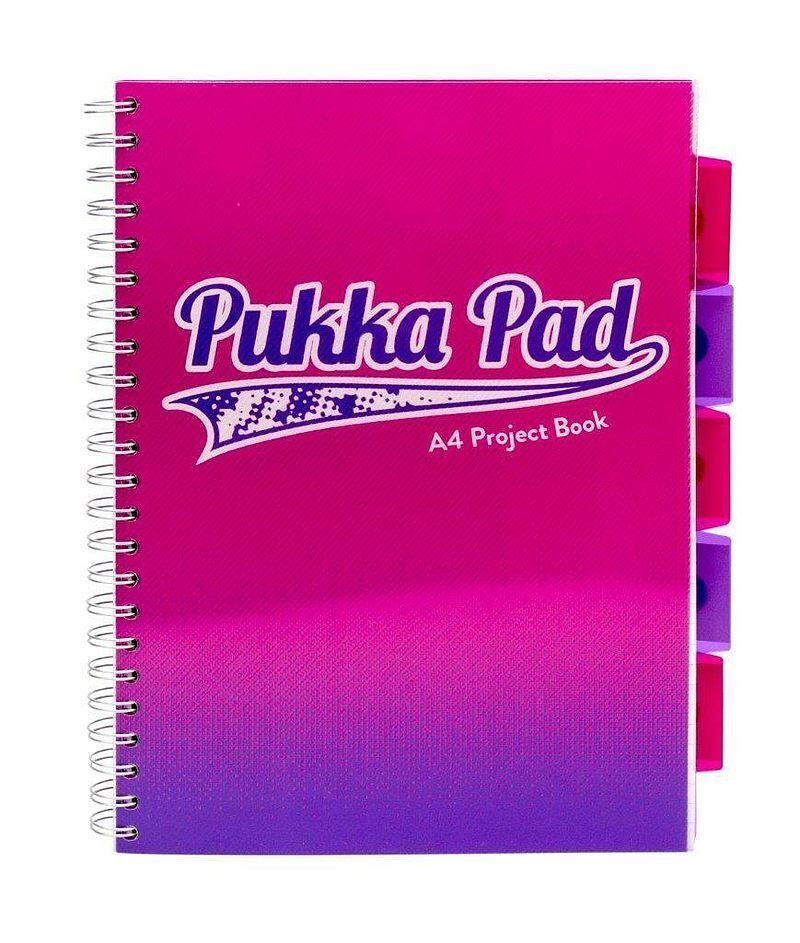 Kołozeszyt pukka pad a4 fusion project book różowy