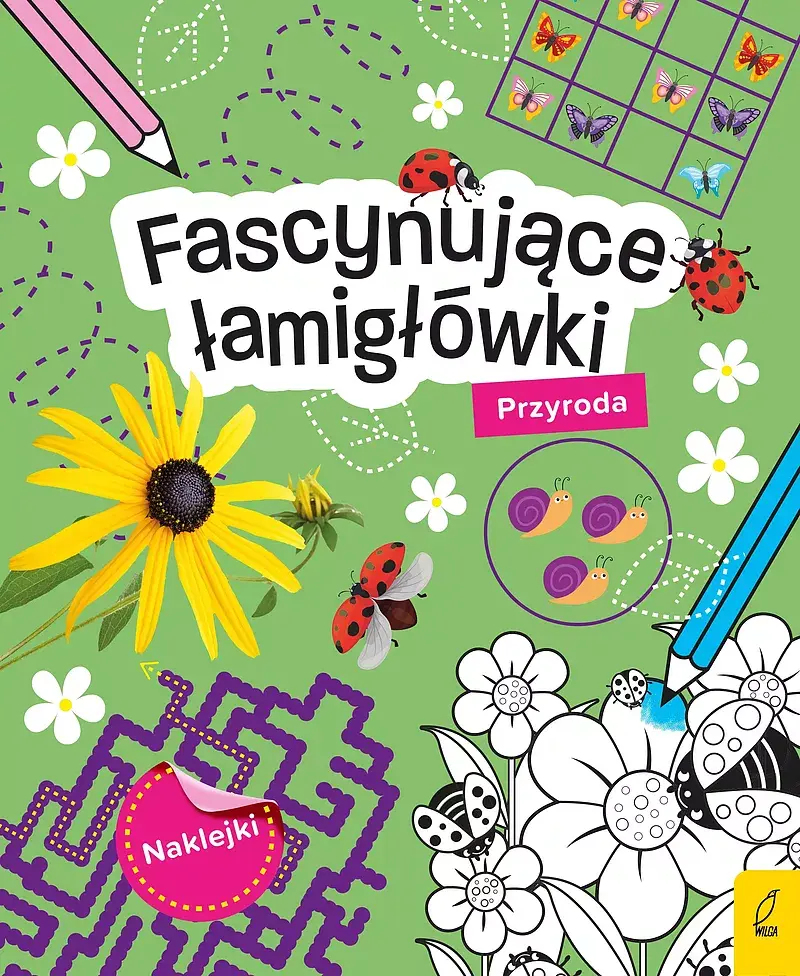 Fascynujące łamigłówki z naklejkami. Przyroda