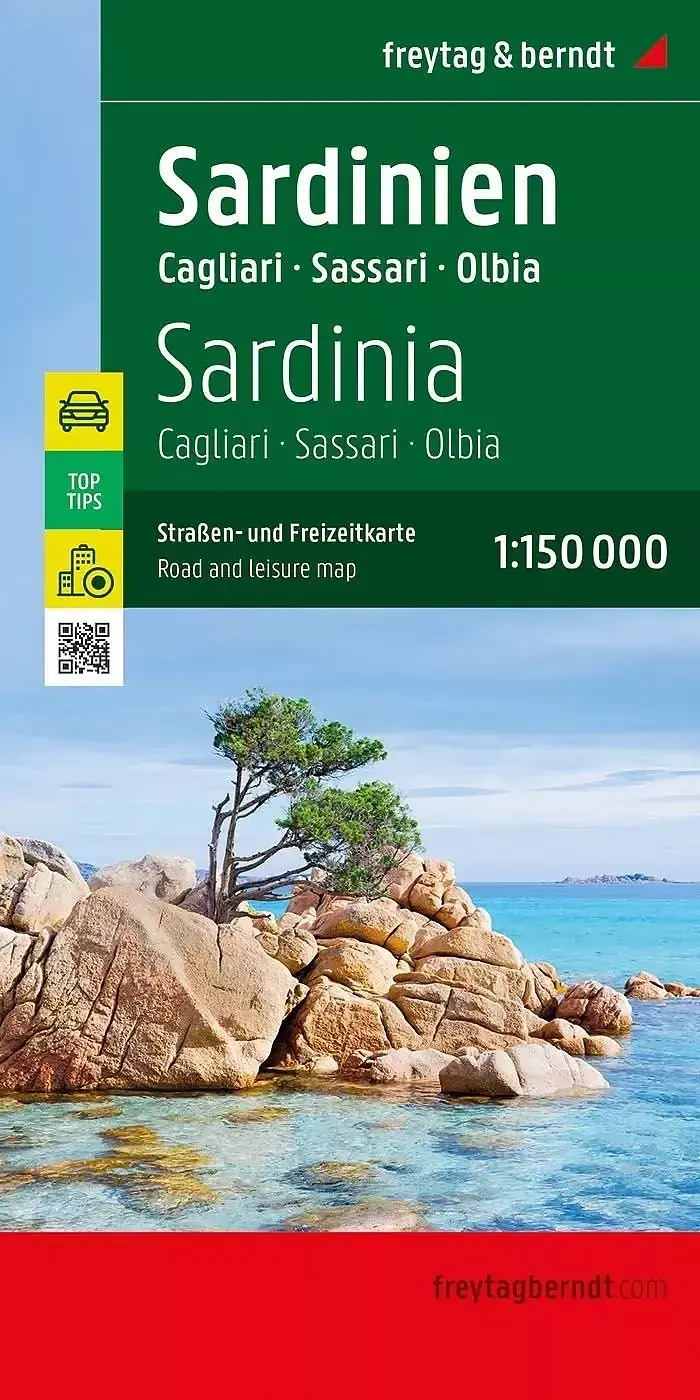 Mapa sardynia cagliari 1:150 000