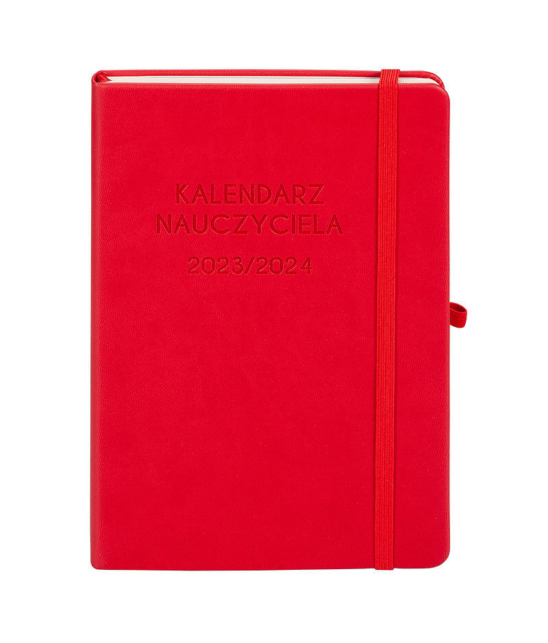 Kalendarz nauczyciela 2023/2024 a5 tdw czerwony