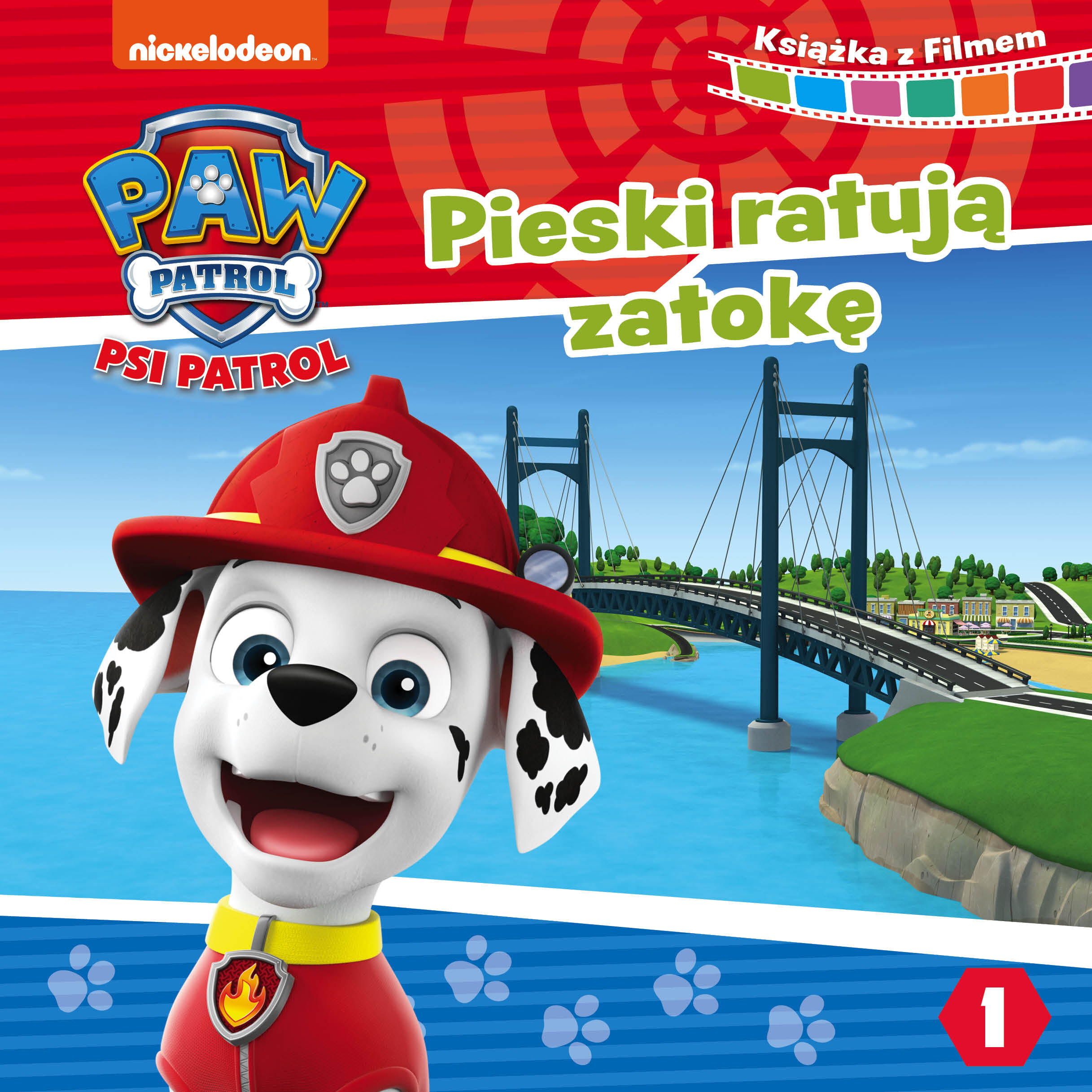 Psi Patrol Książka z filmem Pieski ratują zatokę