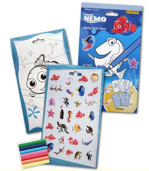 Naklejki Coloring Activity Stickers Nemo