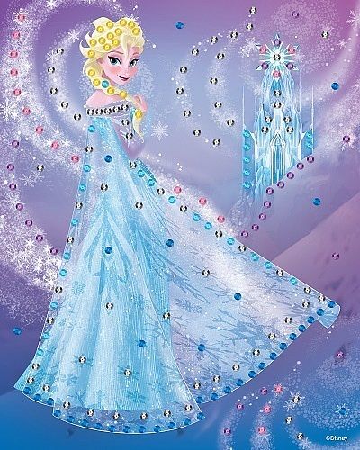 Kraina lodu obrazek do dekorowania cekinami elsa