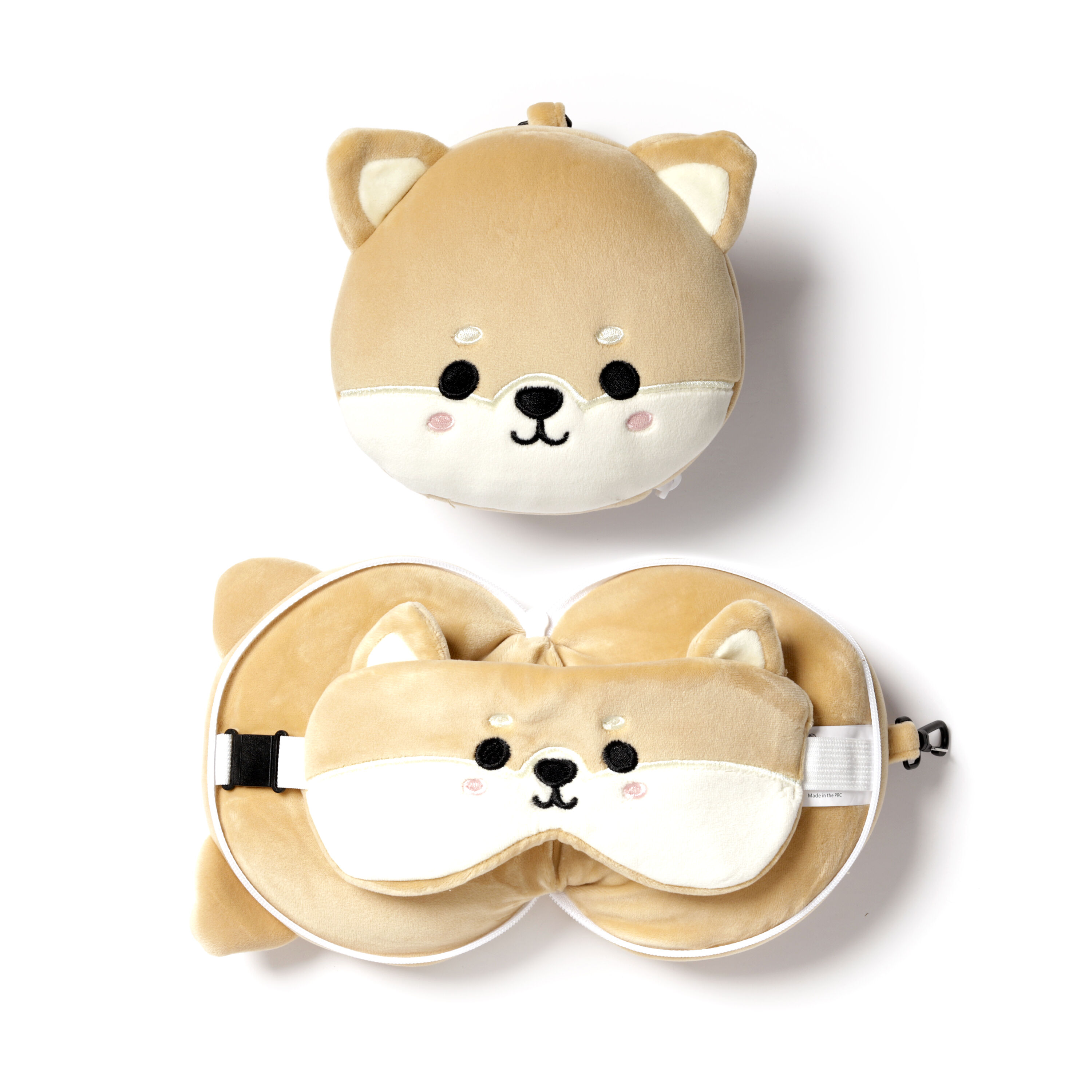 Poduszka podróżna z maską na oczy Pies Shiba CUSH230