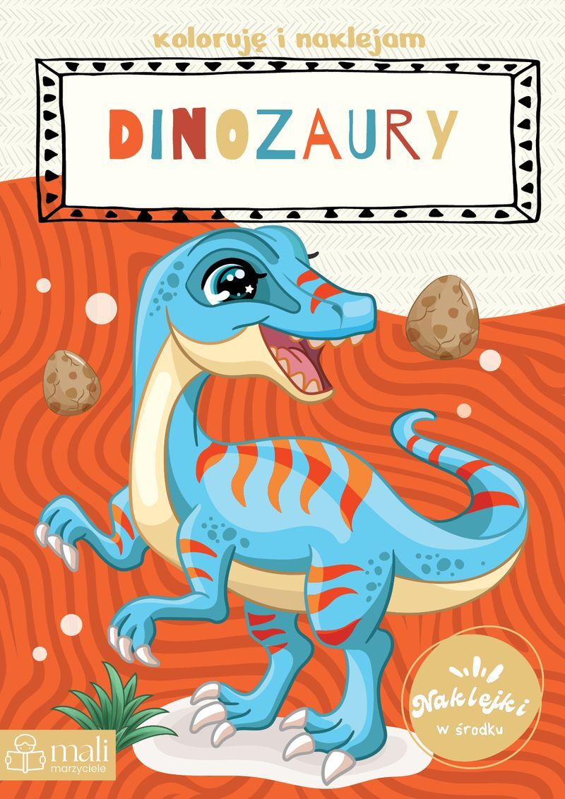 Koloruję i naklejam dinozaury