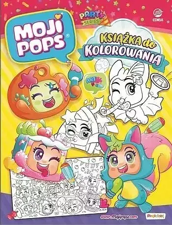 Mojipops książka do kolorowania seria party