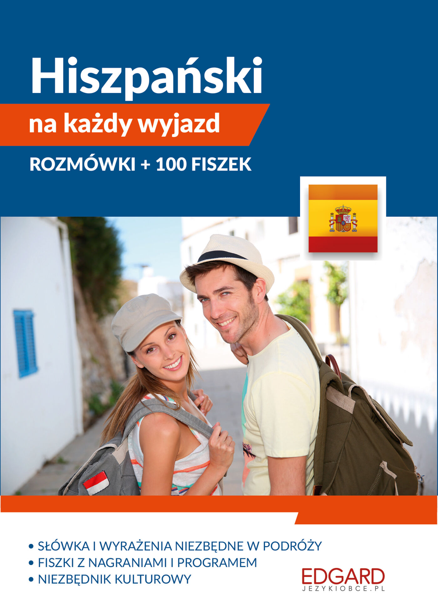 Pakiet. Hiszpański na każdy wyjazd. Rozmówki + 100 fiszek