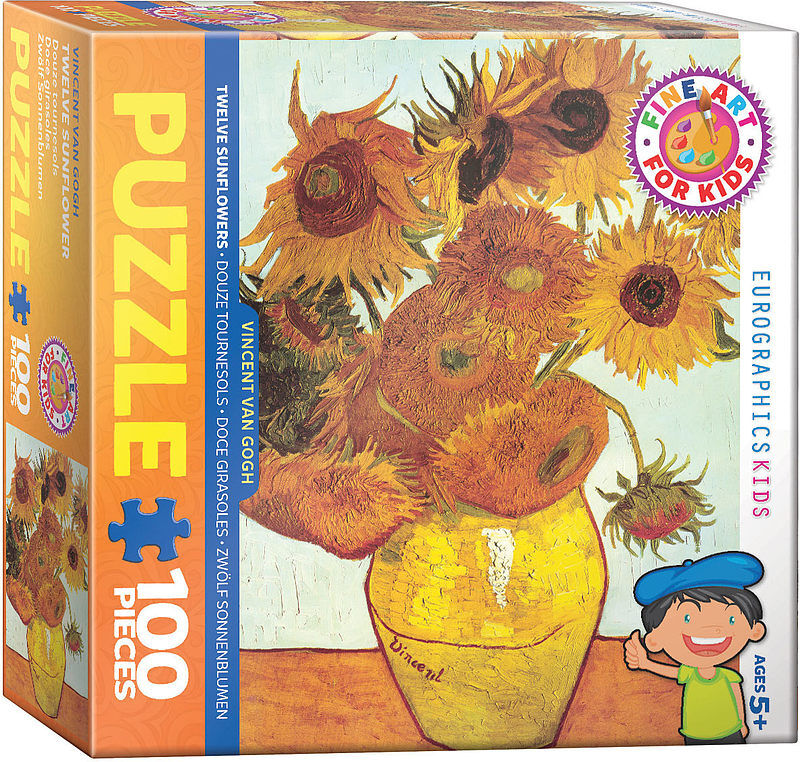 Puzzle 100 smartkids twelve sunflowers by van 6100-3688