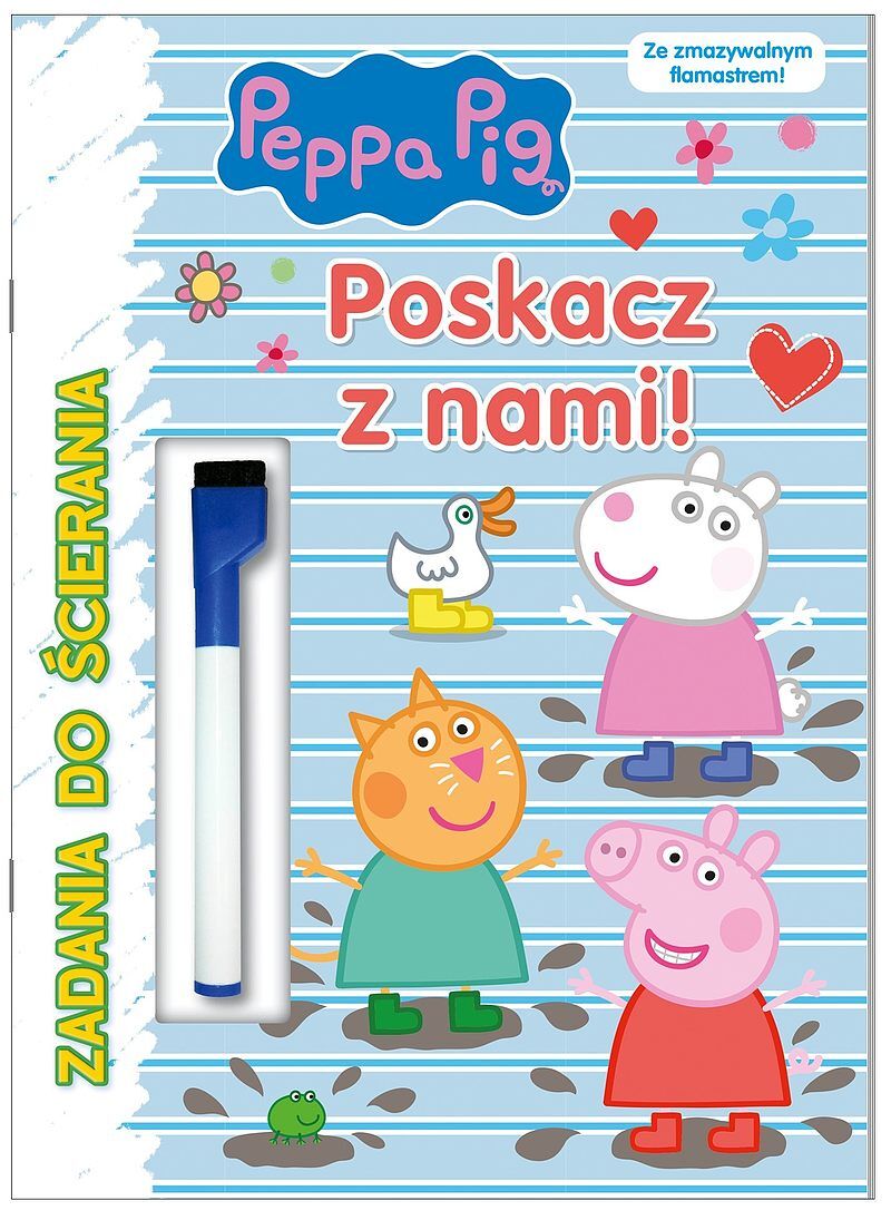 Peppa Pig. Zadania do ścierania. Poskacz z nami