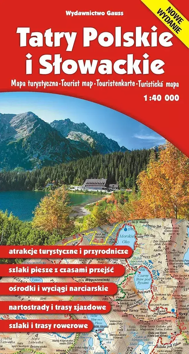 Mapa „tatry polskie i słowackie”