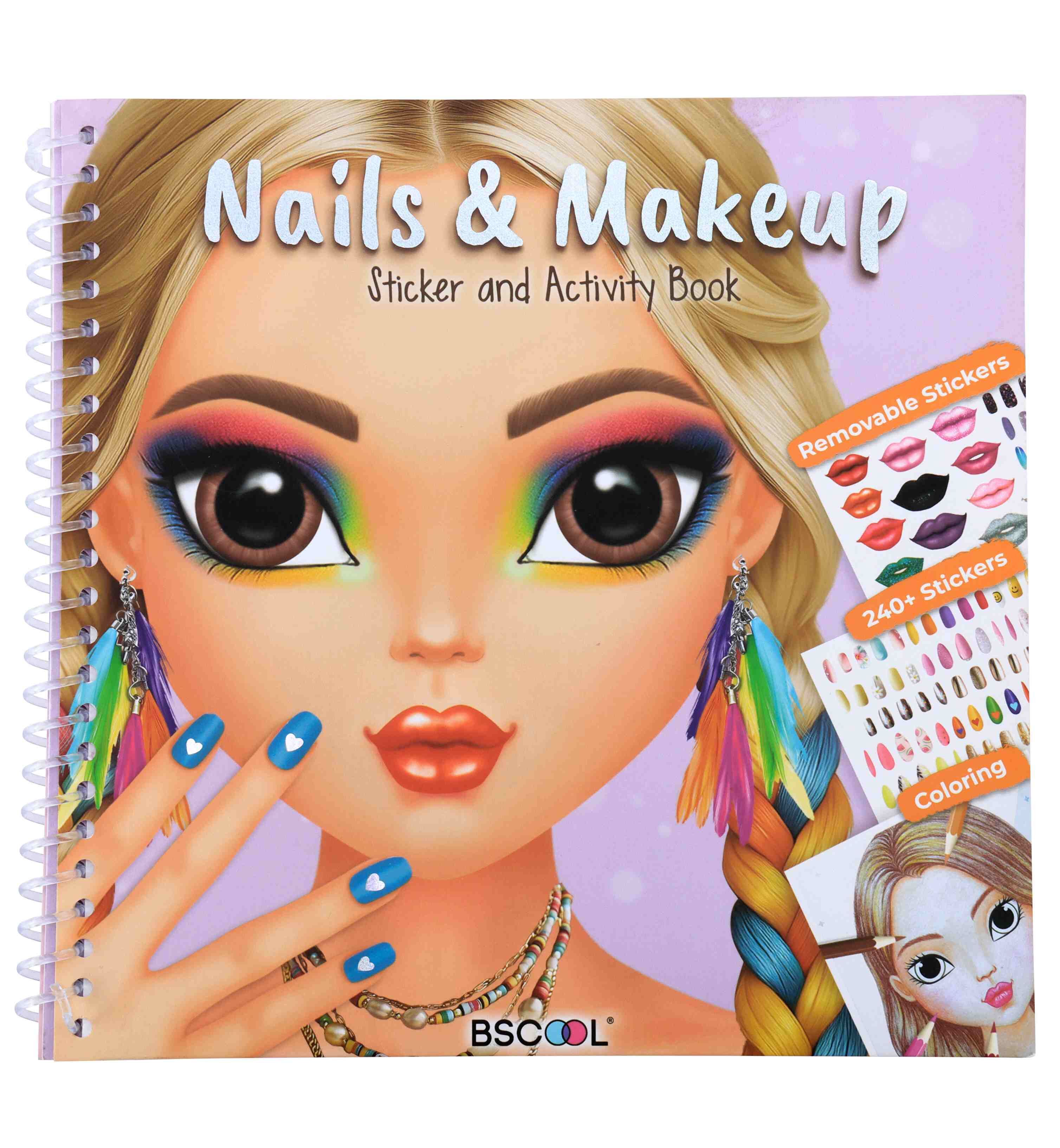 Kreatywna książeczka Nails & Makeup Sticker and Activity Book A002637