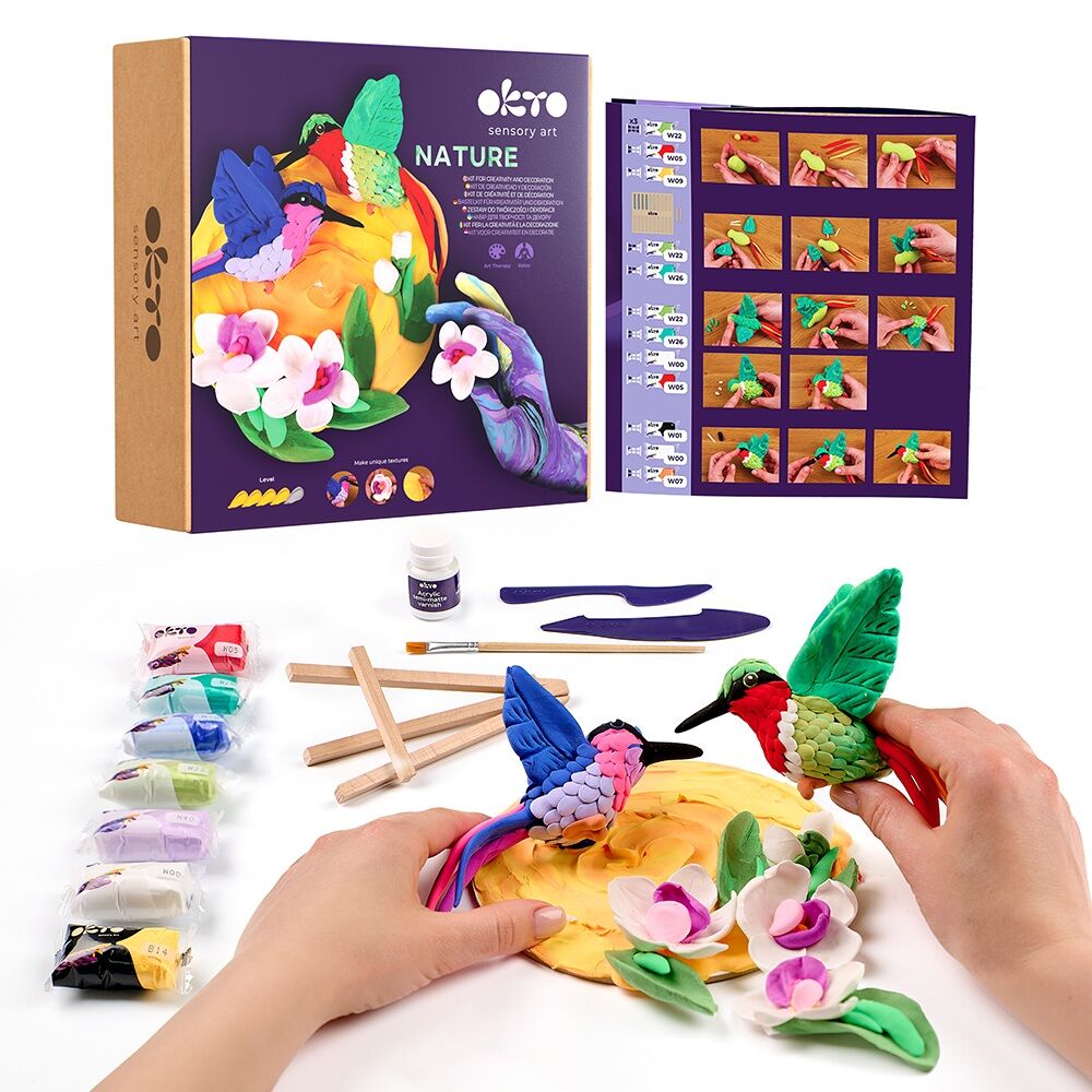 Zestaw kreatywny do modelowania 3D Natura Kolibry