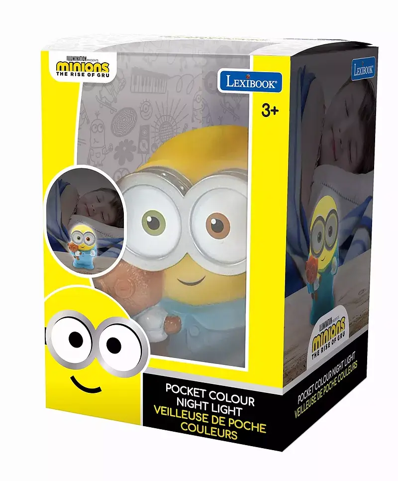 Lampka nocna zmieniająca kolor minionki nlj01des