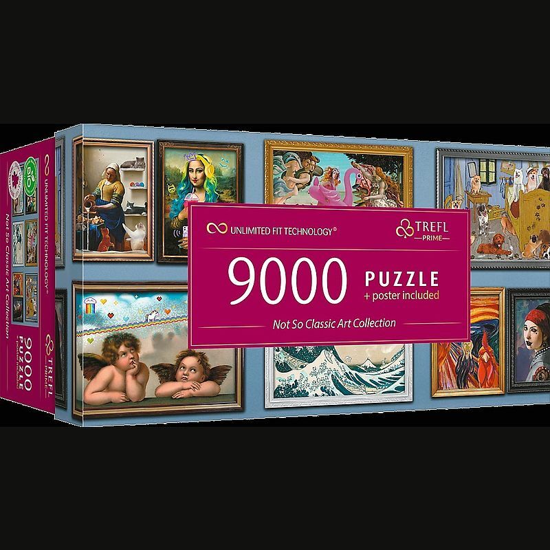 Puzzle 9000 trefl prime uft  not so classic art collection 81021