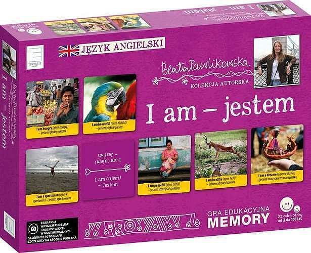 Gra memory językowe i am jestem kolekcja Beaty Pawlikowskiej