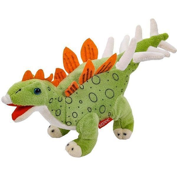 Maskotka pluszowy dinozaur stegozaur jasny zielony 30cm 12941