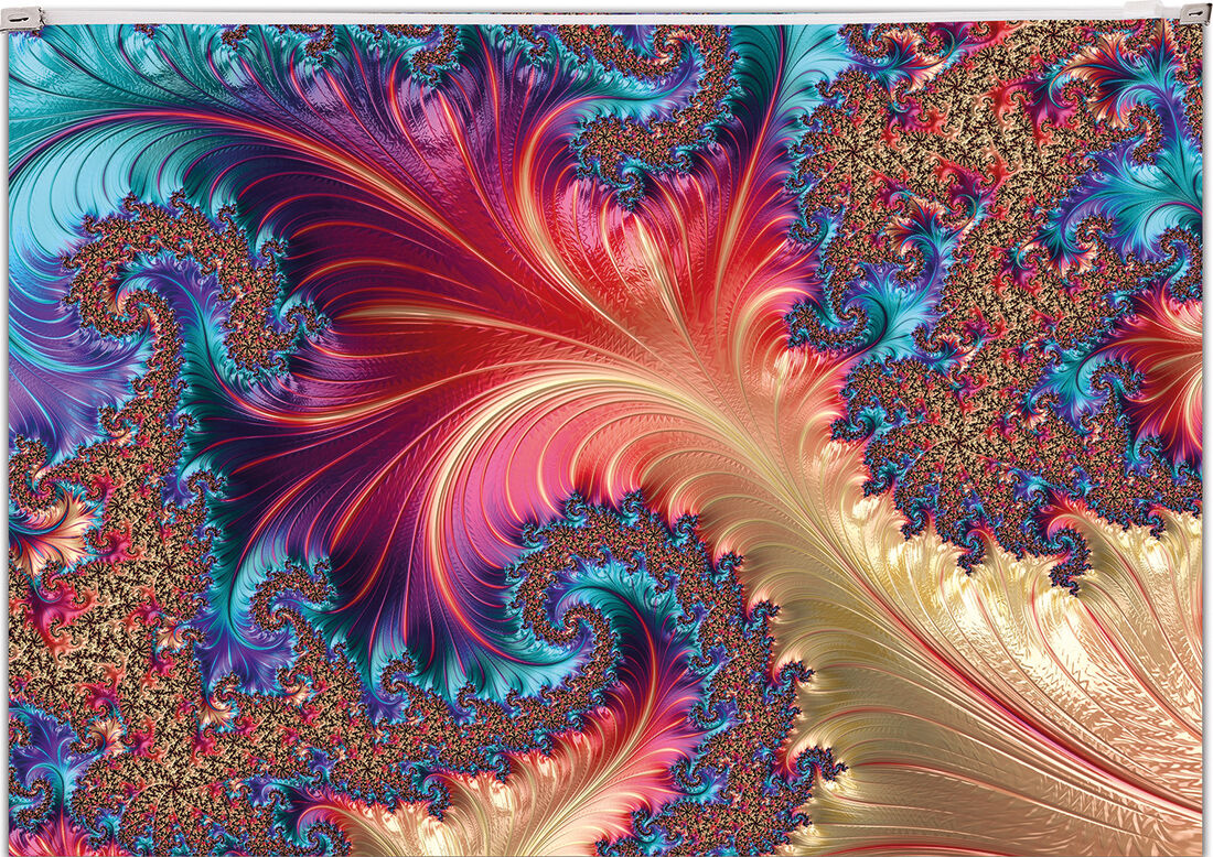 Koperta A4 z nadrukiem ZIP PP Fractal