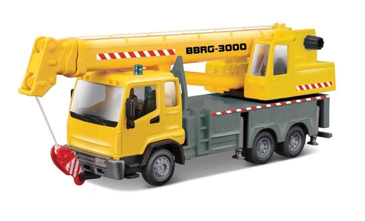 Bburago Model Ciężarówka dżwig żółty 18-32265