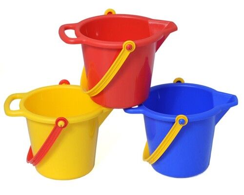 PLASTO Wiaderko z dzióbkiem 3 kolory do wyboru 14cm