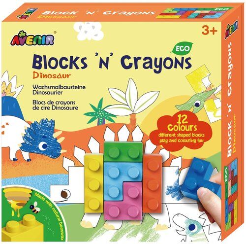 Avenir Kredki klocki- dinozaury
