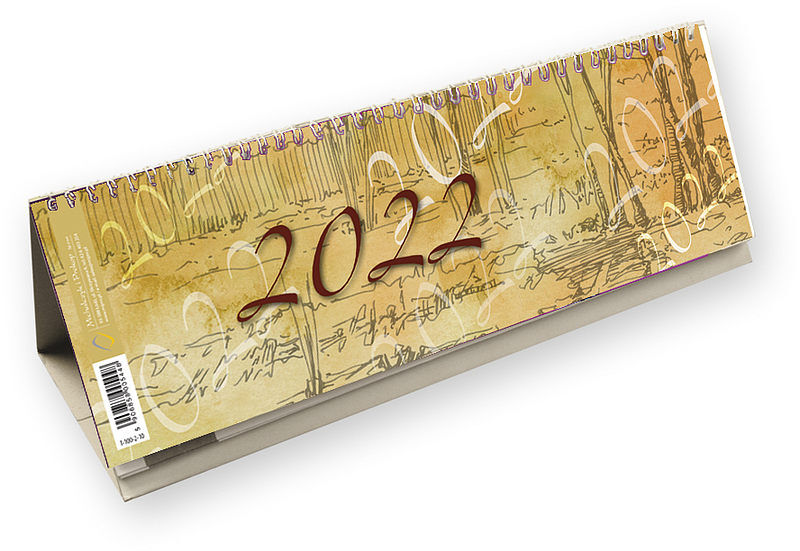 Kalendarz 2022 ze spiralką poziomy