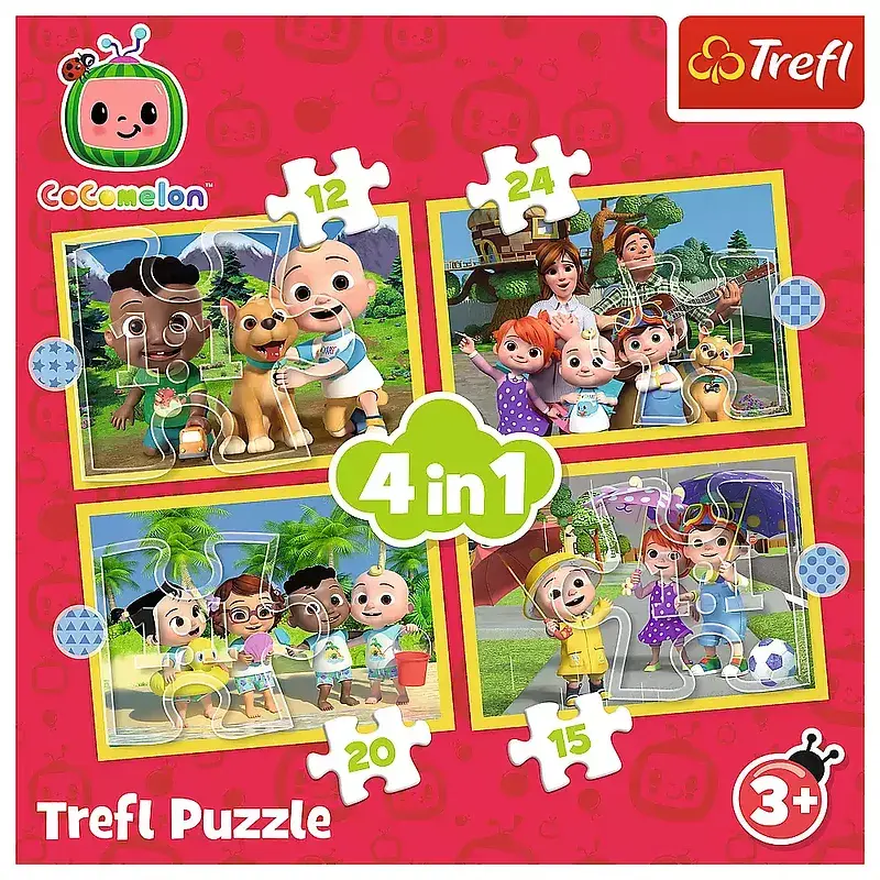 Puzzle 4w1 Cocomelon, Poznaj bohaterów