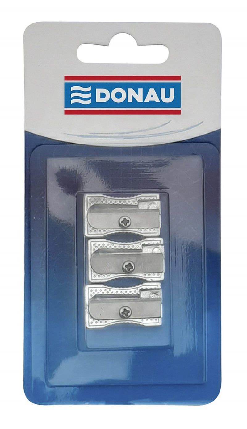 Temperówka pojedyńcza donau aluminiowa 3 sztuki blister