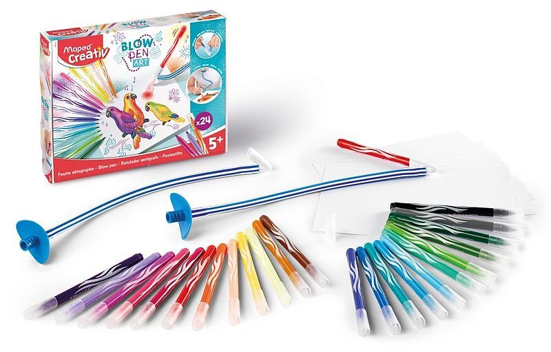Flamastry dmuchane blowpen art 24 kolory creativ