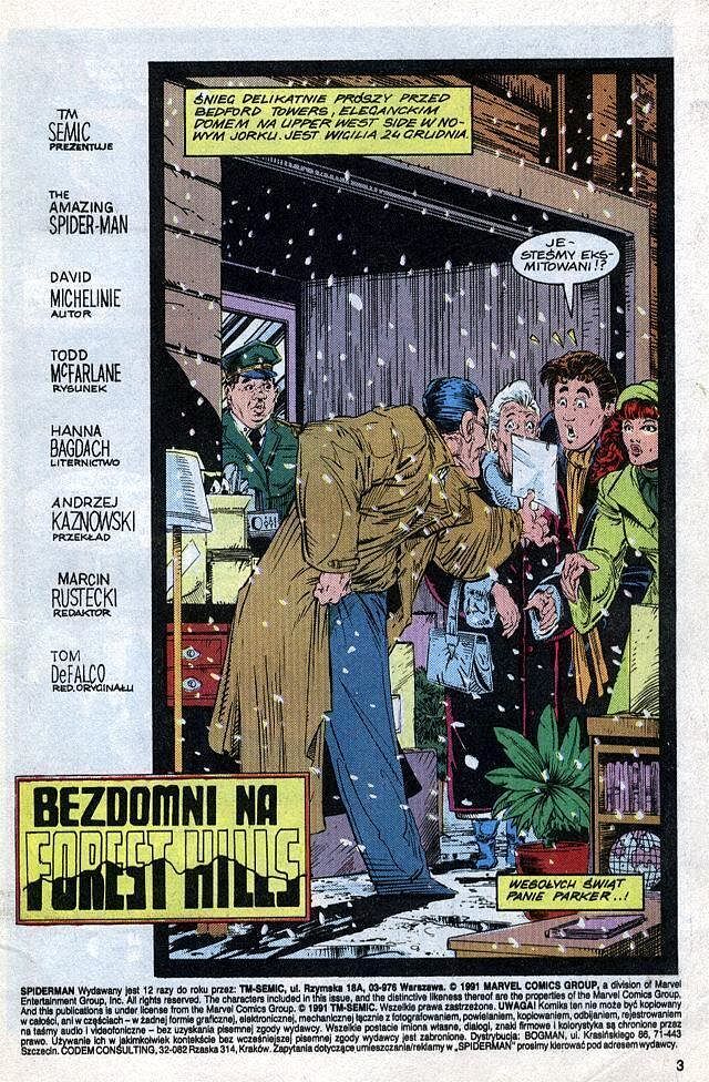 Spider-Man (TM-Semic) - 18 - (12/1991) Bezdomni na Forest Hills / Sprawa życia i długu