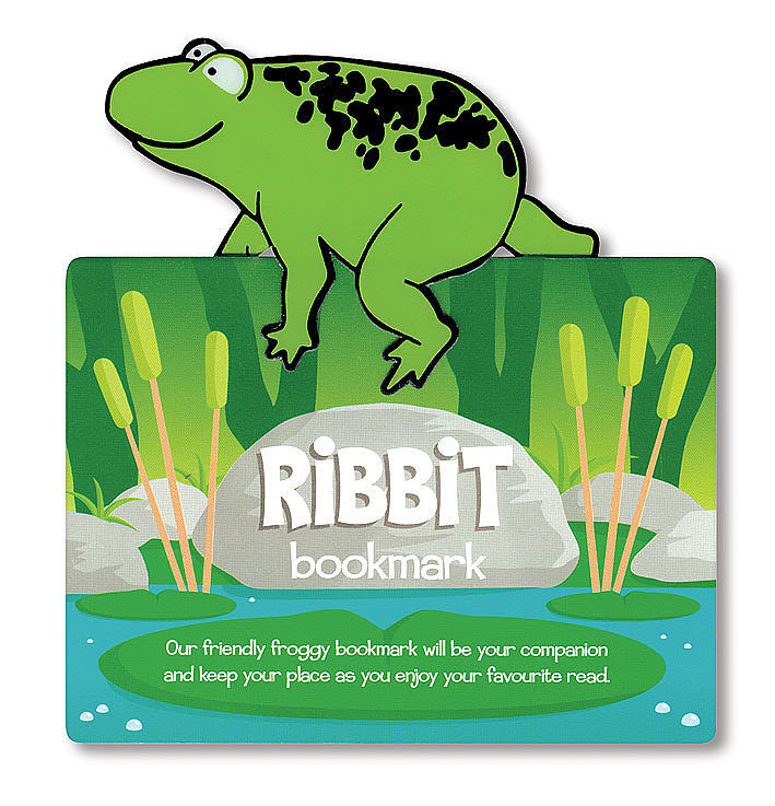Zwierzęca zakładka do książki ribbit żaba
