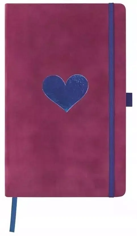 Notatnik castelli velluto heart 13x21 gładki