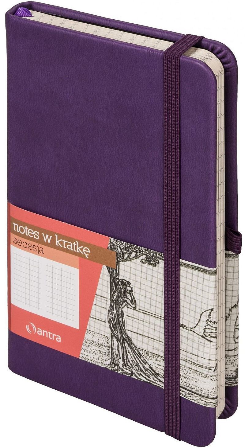 Notes secesja a6 kratka purpura