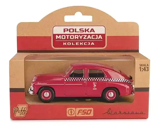 PRL Warszawa M20 TAXI Bordowy