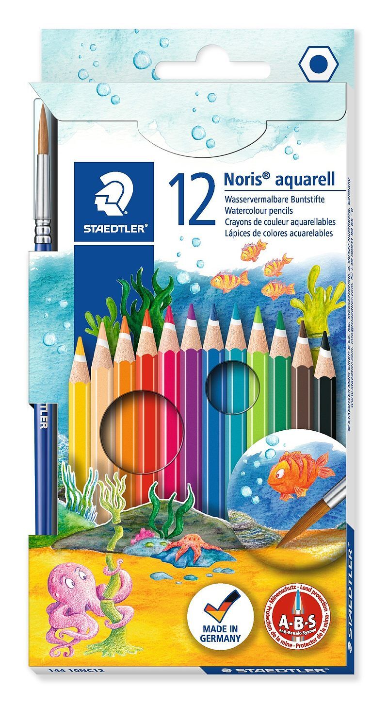 Kredki akwarelowe noris club 12 kolorów staedtler