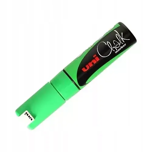 Marker kredowy pwe-8k zielony uni paczka 6 szt